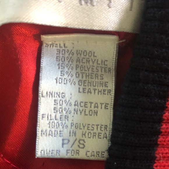 90's The Limited International Wool and Leather Varsity Jacket - Picture 7 of 9